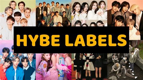 what kpop groups are under hybe labels